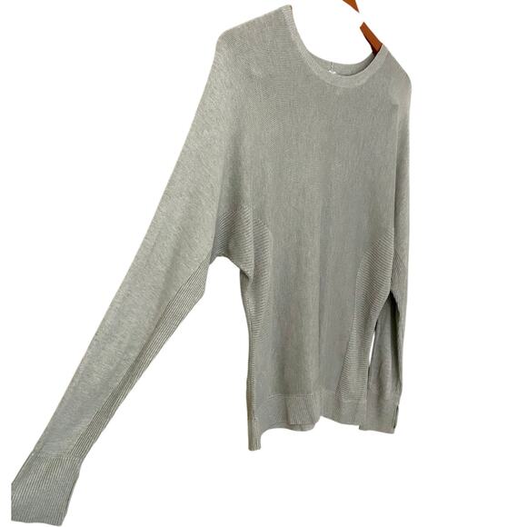 Lululemon Cashlu Knit Pullover US 10 Heathered Green Fern Lightweight Sweater - Picture 6 of 15